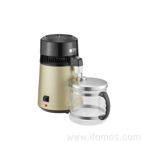 Household Stainless steel water distiller with glass bottle